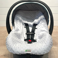 Car Seat Liner Insert - Neutral Minky Dots